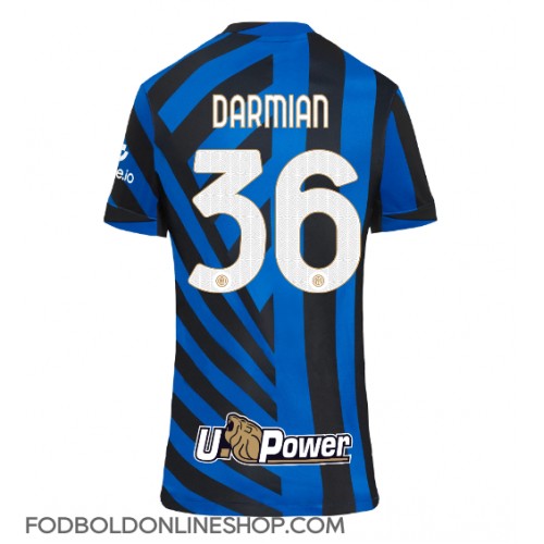 Inter Milan Matteo Darmian #36 Hjemmebanetrøje Dame 2024-25 Kortærmet